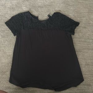 Black lace top